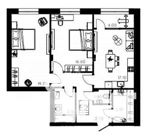 3-к квартира, вторичка, 81м2, 1/15 этаж