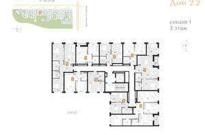 3-к квартира, вторичка, 82м2, 3/16 этаж