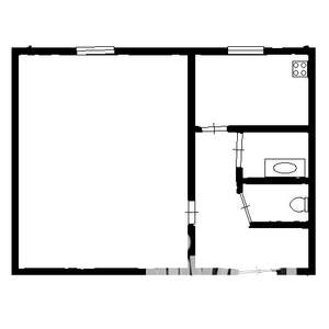 1-к квартира, вторичка, 28м2, 5/5 этаж