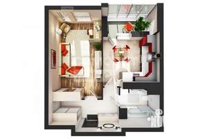 1-к квартира, вторичка, 42м2, 11/21 этаж