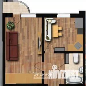 1-к квартира, вторичка, 37м2, 5/17 этаж