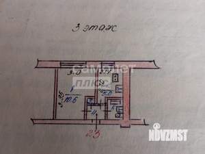 3-к квартира, вторичка, 62м2, 3/3 этаж