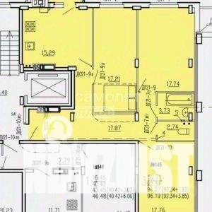 3-к квартира, сданный дом, 96м2, 2/10 этаж