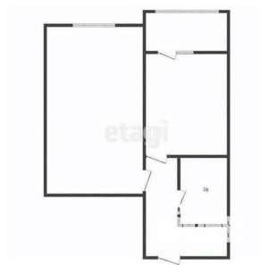 1-к квартира, вторичка, 37м2, 2/10 этаж