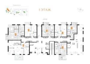 1-к квартира, вторичка, 42м2, 1/9 этаж