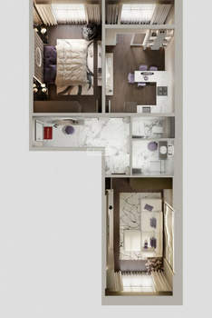 2-к квартира, вторичка, 70м2, 6/8 этаж