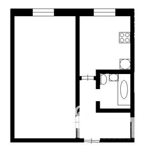 1-к квартира, вторичка, 32м2, 3/5 этаж