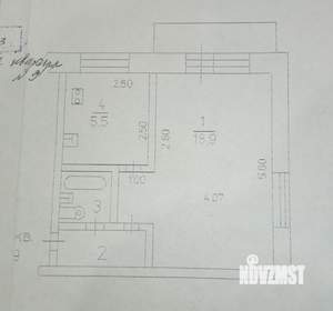 1-к квартира, вторичка, 30м2, 3/5 этаж