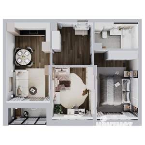 3-к квартира, вторичка, 66м2, 2/21 этаж