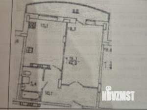 1-к квартира, вторичка, 50м2, 5/17 этаж