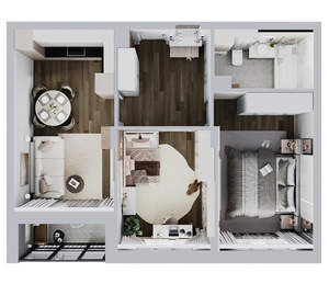 3-к квартира, вторичка, 66м2, 21/21 этаж