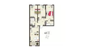 4-к квартира, вторичка, 82м2, 2/18 этаж