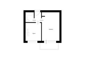 1-к квартира, вторичка, 33м2, 1/9 этаж