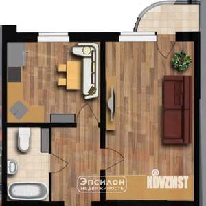 1-к квартира, вторичка, 39м2, 7/17 этаж