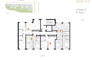 1-к квартира, вторичка, 40м2, 9/16 этаж