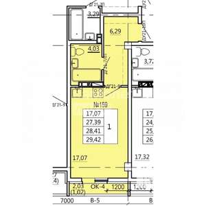 Студия квартира, вторичка, 29м2, 8/10 этаж