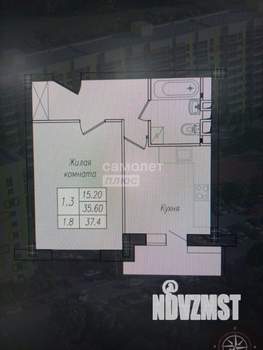 1-к квартира, вторичка, 37м2, 1/10 этаж