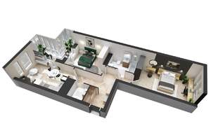 3-к квартира, вторичка, 69м2, 11/21 этаж