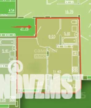 1-к квартира, вторичка, 44м2, 11/16 этаж