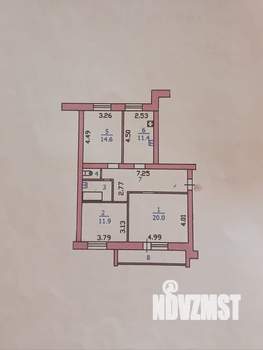 3-к квартира, вторичка, 77м2, 5/5 этаж