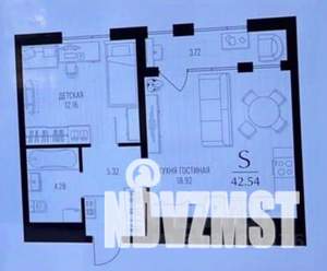 1-к квартира, вторичка, 43м2, 4/11 этаж
