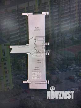 2-к квартира, вторичка, 51м2, 1/10 этаж