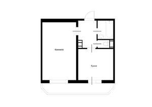 1-к квартира, вторичка, 39м2, 3/5 этаж