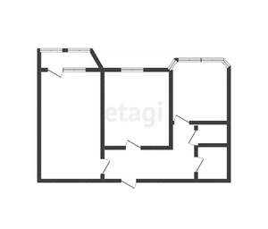 2-к квартира, вторичка, 56м2, 4/17 этаж