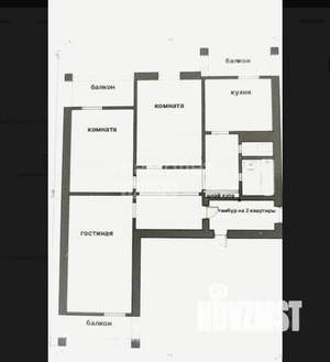 3-к квартира, вторичка, 69м2, 2/10 этаж