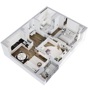 3-к квартира, вторичка, 66м2, 16/21 этаж