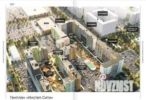 2-к квартира, строящийся дом, 65м2, 3/17 этаж