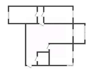 3-к квартира, вторичка, 55м2, 2/4 этаж
