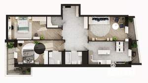 4-к квартира, вторичка, 107м2, 19/21 этаж