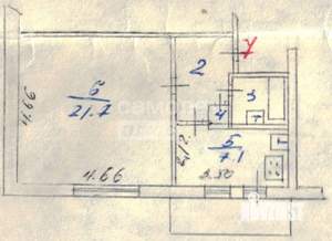 1-к квартира, вторичка, 35м2, 3/5 этаж