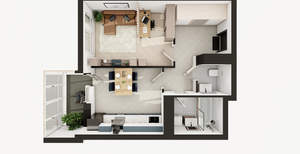 1-к квартира, вторичка, 42м2, 21/21 этаж