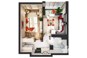 1-к квартира, вторичка, 42м2, 15/21 этаж