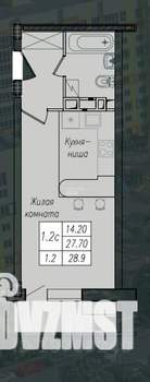Студия квартира, вторичка, 29м2, 5/10 этаж