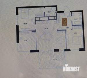 3-к квартира, вторичка, 79м2, 1/9 этаж