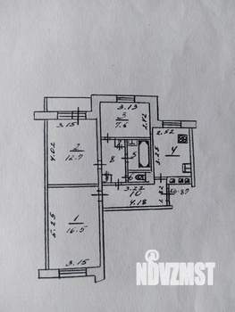 3-к квартира, вторичка, 60м2, 4/10 этаж