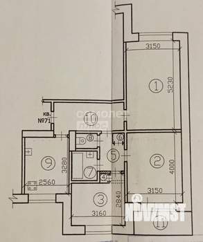 3-к квартира, вторичка, 60м2, 9/9 этаж