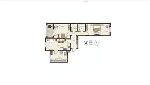 2-к квартира, вторичка, 70м2, 2/17 этаж