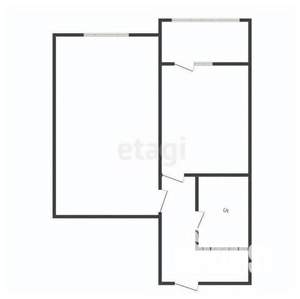 2-к квартира, вторичка, 41м2, 15/18 этаж