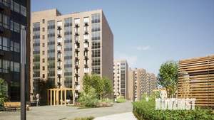 1-к квартира, строящийся дом, 45м2, 1/10 этаж