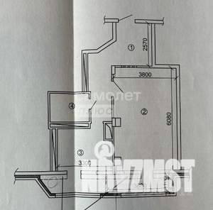 1-к квартира, вторичка, 55м2, 2/13 этаж