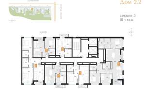 2-к квартира, вторичка, 64м2, 10/16 этаж