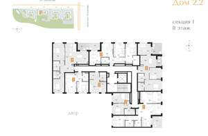 1-к квартира, вторичка, 36м2, 8/16 этаж