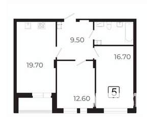 3-к квартира, вторичка, 66м2, 21/21 этаж