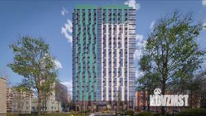 1-к квартира, строящийся дом, 42м2, 15/21 этаж