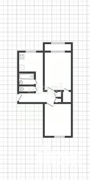 2-к квартира, вторичка, 47м2, 1/5 этаж