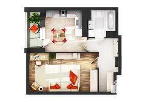 1-к квартира, вторичка, 42м2, 13/21 этаж
